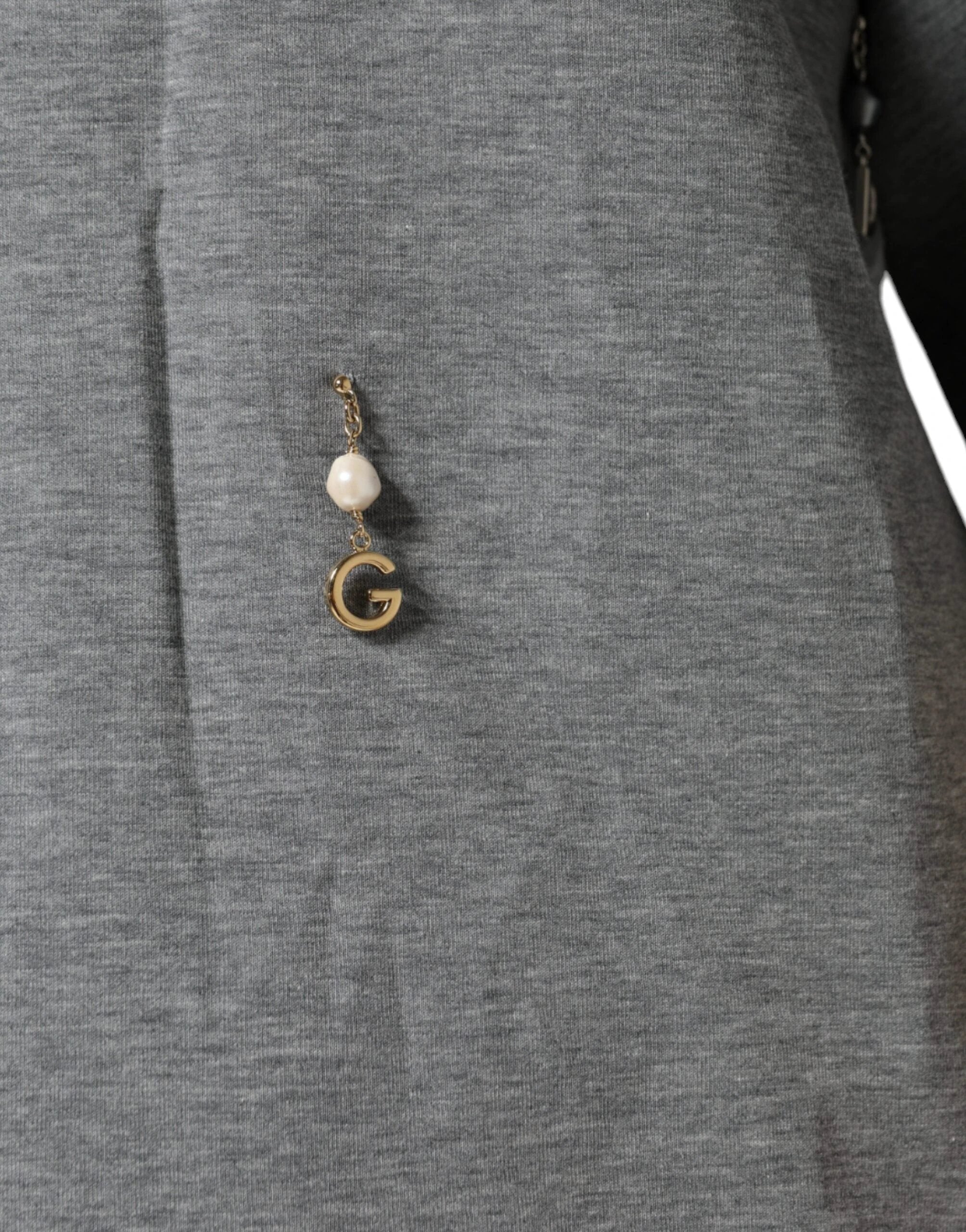 Dolce & Gabbana Gray Cotton Blend Embellished Tee T-shirt by Dolce & Gabbana