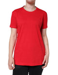 Dolce & Gabbana Red Cotton Crew Neck Short Sleeve Tee T-shirt by Dolce & Gabbana