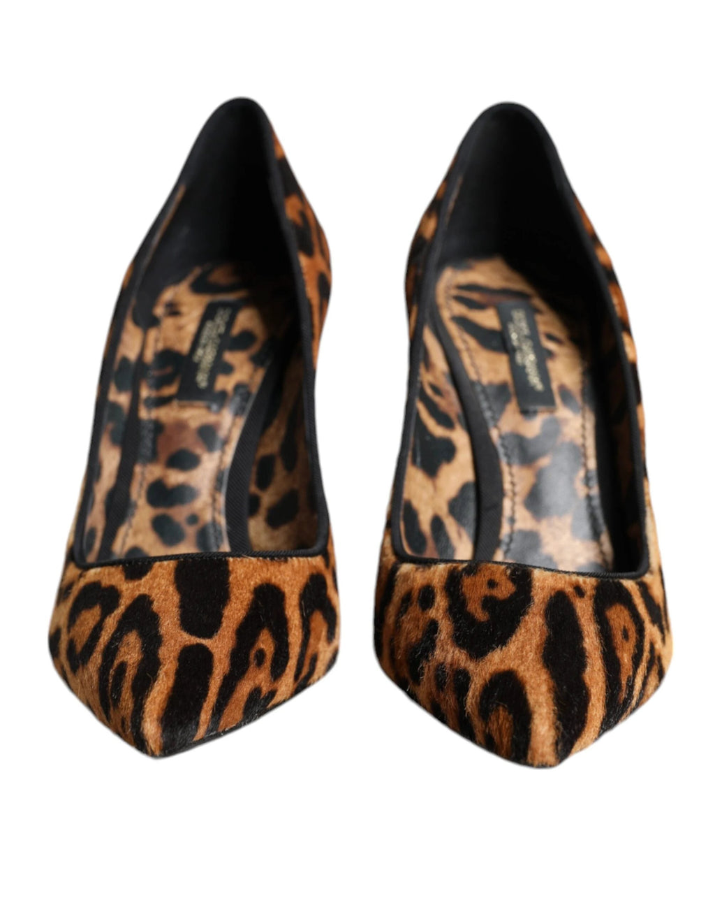 Dolce & Gabbana Brown Leopard Calf Hair Heels Pumps Shoes by Dolce & Gabbana