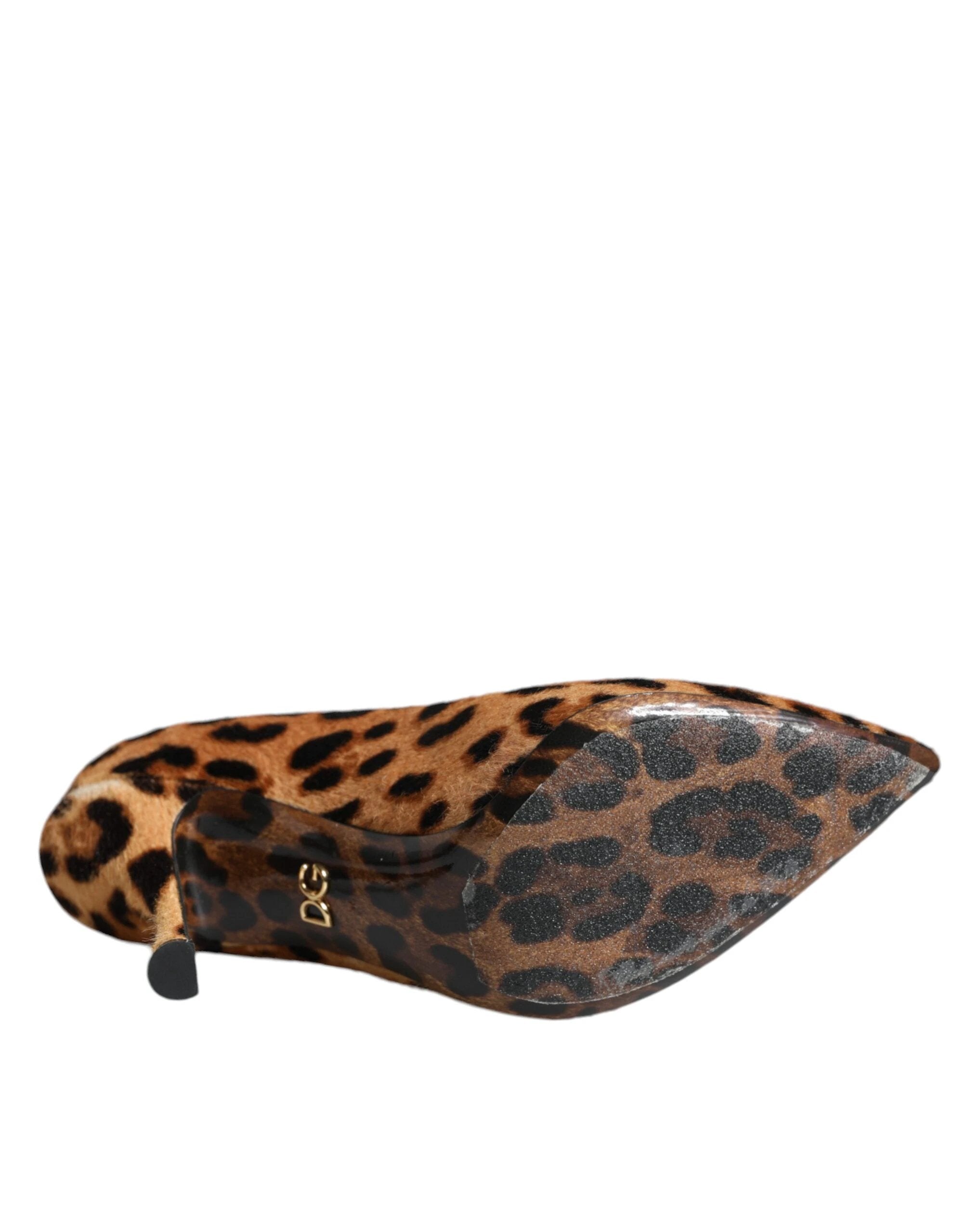 Dolce & Gabbana Brown Leopard Calf Hair Heels Pumps Shoes by Dolce & Gabbana