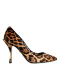 Dolce & Gabbana Brown Leopard Calf Hair Heels Pumps Shoes by Dolce & Gabbana