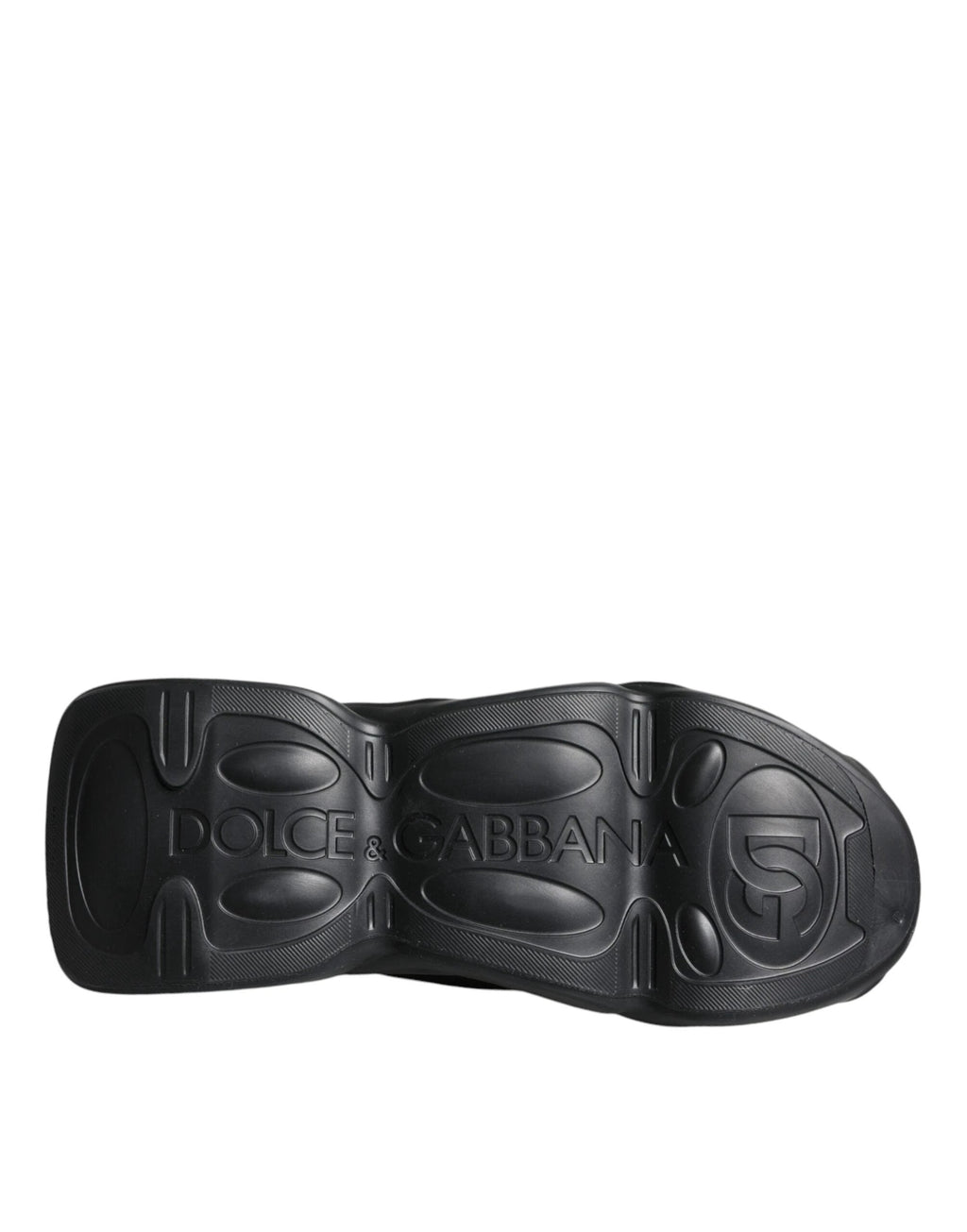 Dolce & Gabbana Black Slip On Wave Socks Sneakers Shoes by Dolce & Gabbana