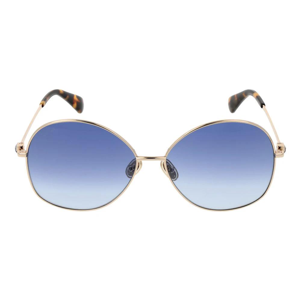 Lunettes de soleil Max Mara en métal doré