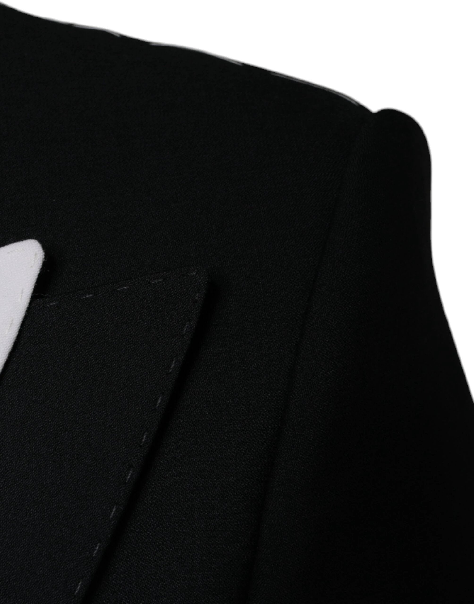 Dolce & Gabbana Black White Single Breasted Dress Blazer by Dolce & Gabbana