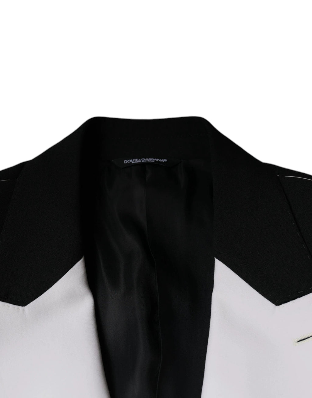 Dolce & Gabbana Black White Single Breasted Dress Blazer by Dolce & Gabbana