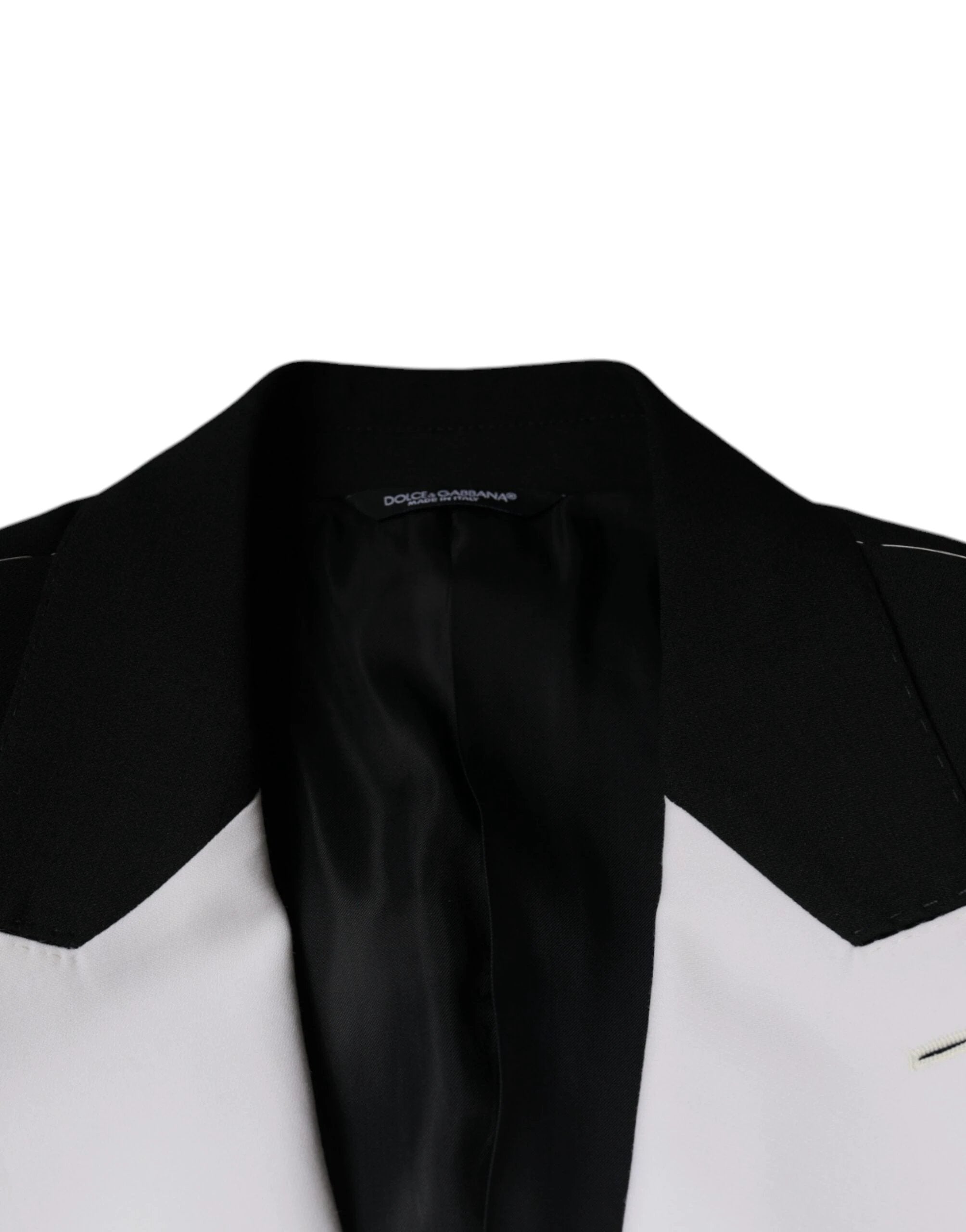 Dolce & Gabbana Black White Single Breasted Dress Blazer by Dolce & Gabbana