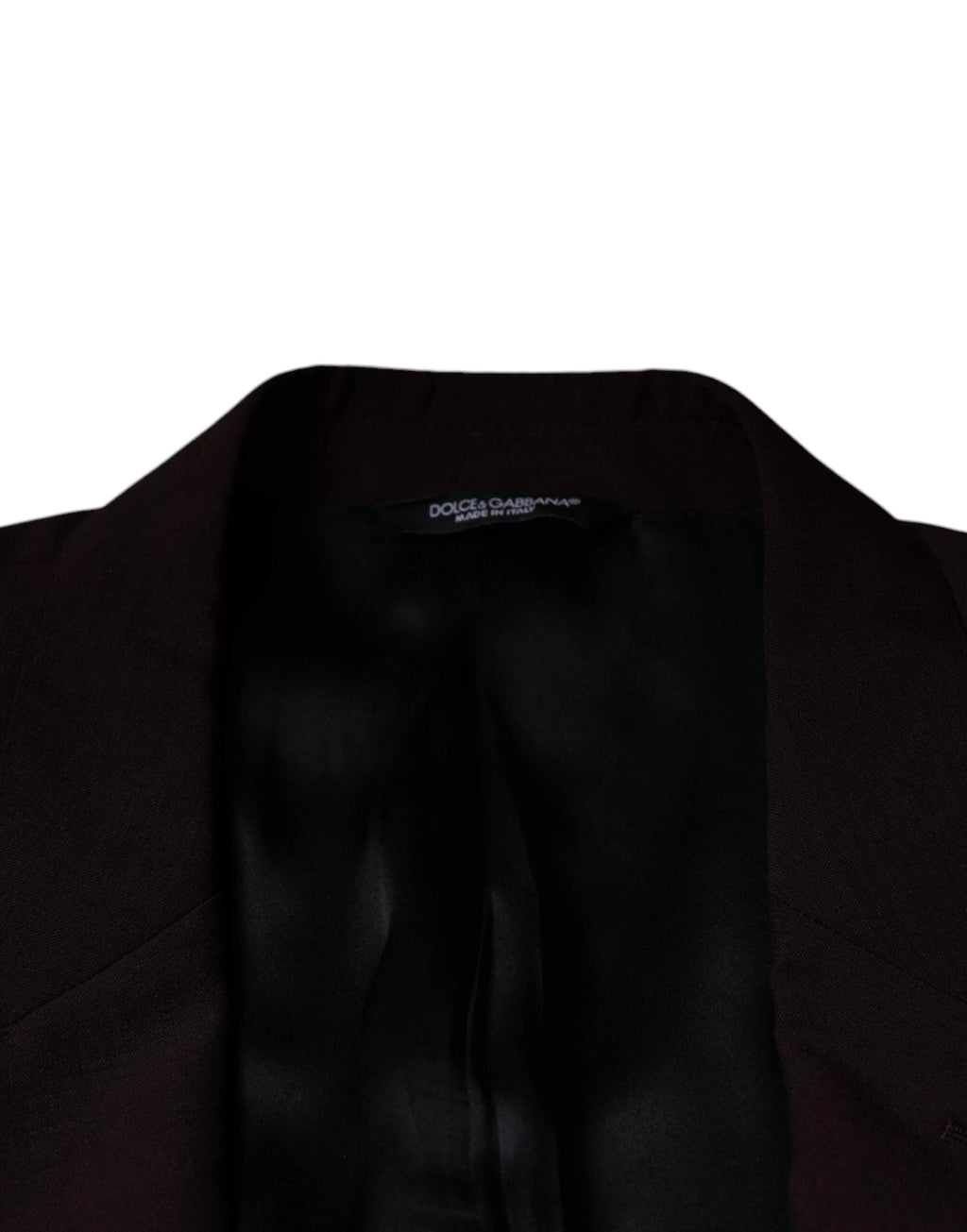 Dolce & Gabbana Bordeaux Wool Single Breasted Dress Blazer by Dolce & Gabbana