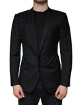 Dolce & Gabbana Black MARTINI Bee Single Breasted Blazer by Dolce & Gabbana