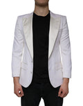 Dolce & Gabbana Off White Wool Single Breasted Dress Blazer by Dolce & Gabbana
