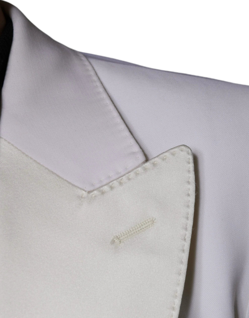 Dolce & Gabbana Off White Wool Single Breasted Dress Blazer by Dolce & Gabbana
