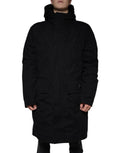 Dolce & Gabbana Black Hooded Parka Cotton Trench Coat Jacket by Dolce & Gabbana