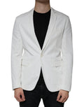 Dondup Dondup White Single Breasted One Button Dress Formal Blazer
