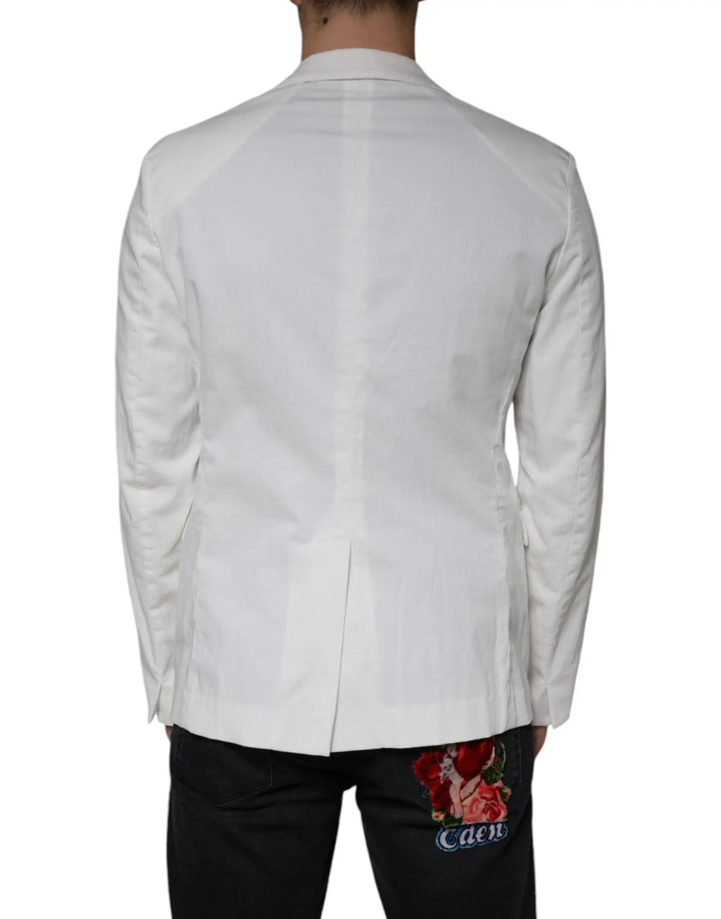 Dondup Dondup White Single Breasted One Button Dress Formal Blazer