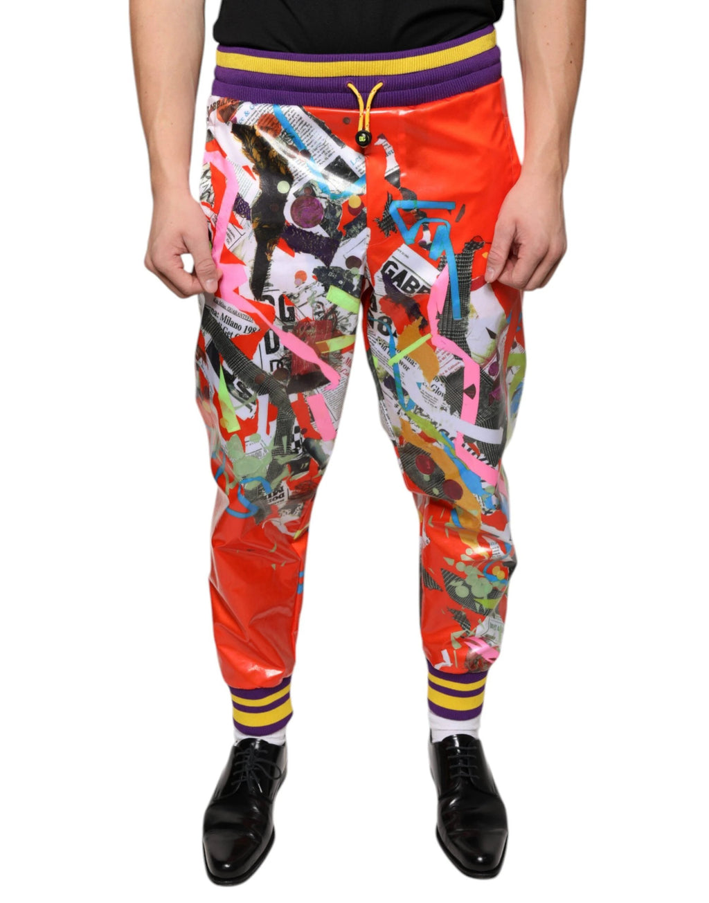 Dolce & Gabbana Multicolor Printed Jogger Sweatpants Pants by Dolce & Gabbana