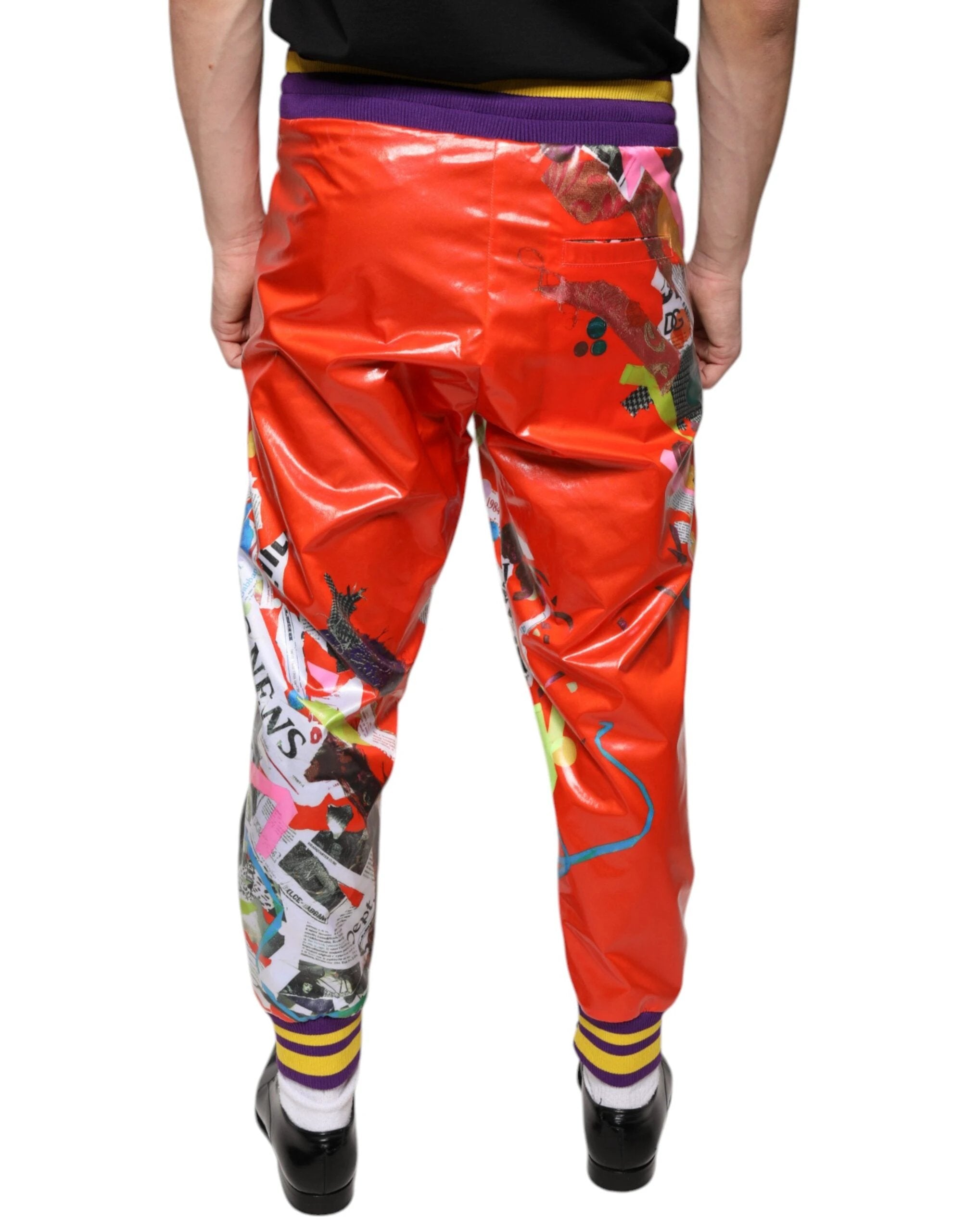 Dolce & Gabbana Multicolor Printed Jogger Sweatpants Pants by Dolce & Gabbana