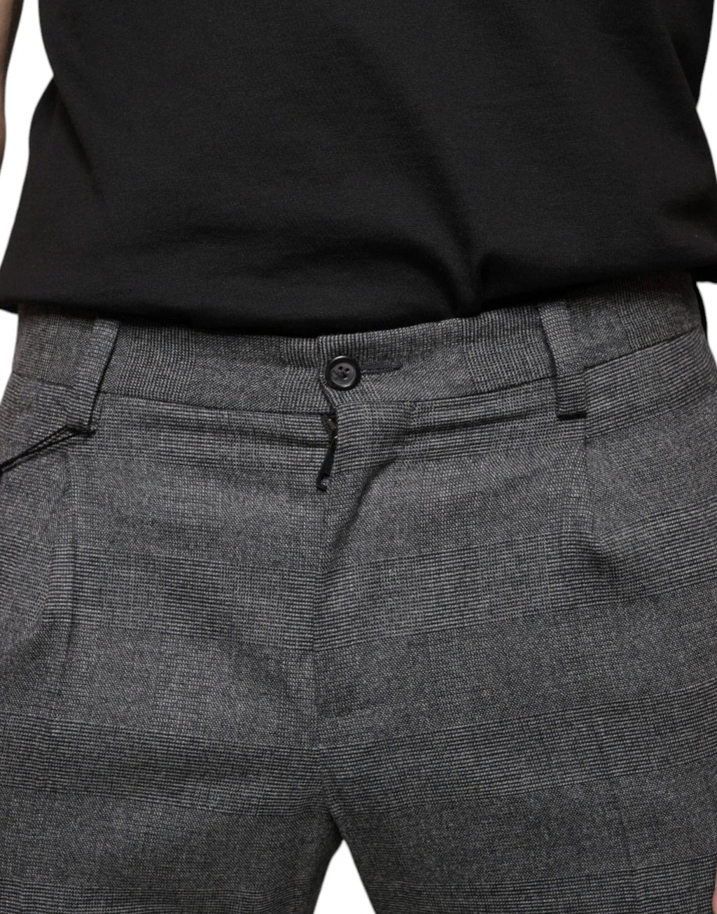 Dolce & Gabbana Gray Check Tartan Wool Skinny Pants by Dolce & Gabbana