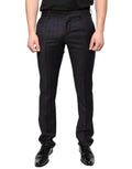 Dolce & Gabbana Black Stripes Skinny Men Dress Pants by Dolce & Gabbana