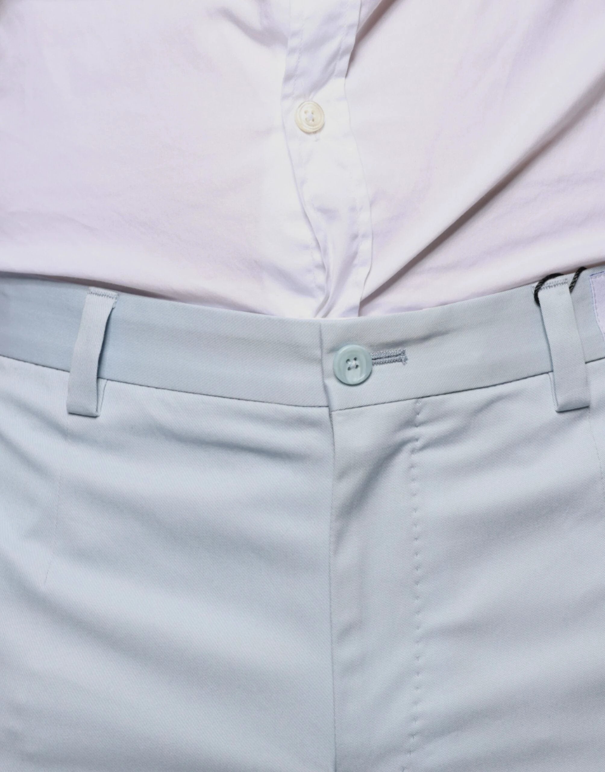 Dolce & Gabbana Light Blue Cotton Dress Pants by Dolce & Gabbana