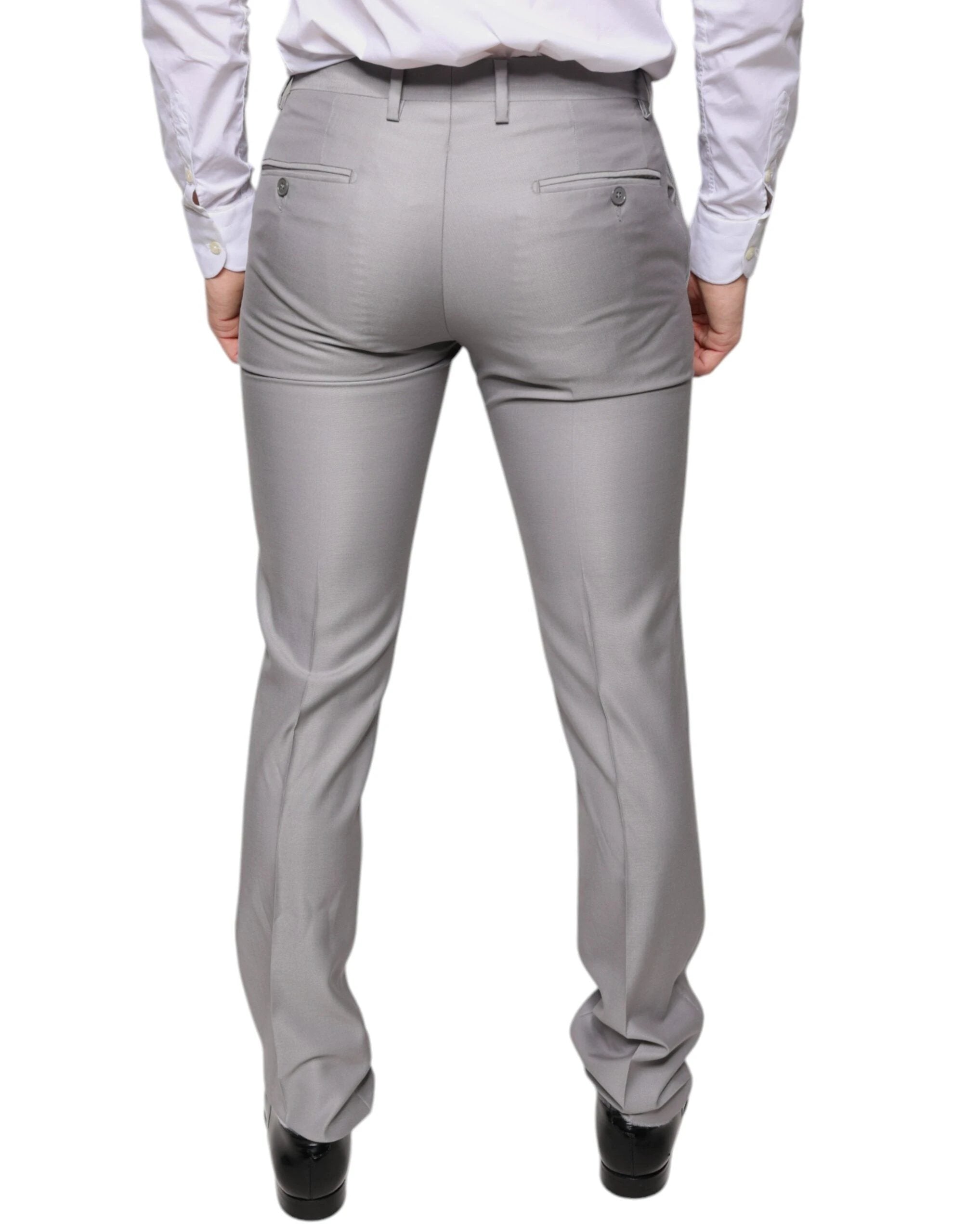 Dolce & Gabbana Light Gray Wool Dress Pants by Dolce & Gabbana