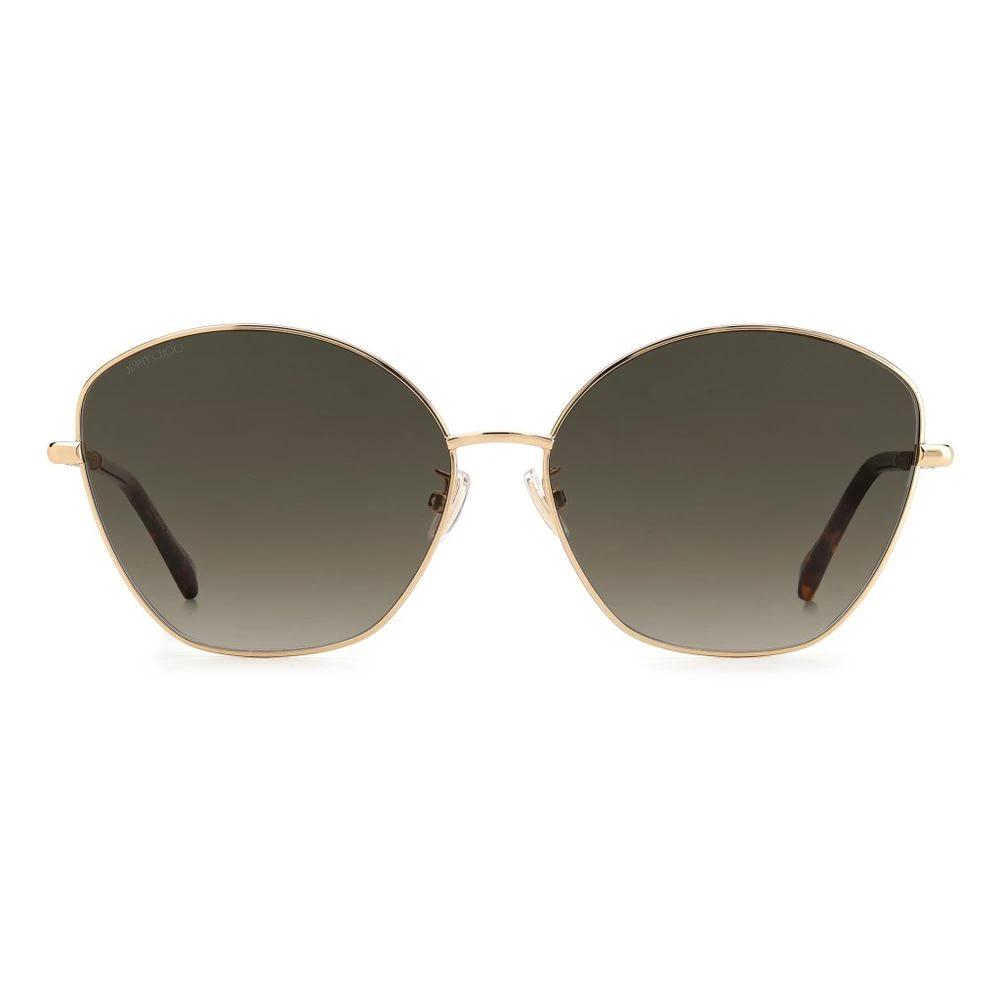 Jimmy Choo Gold Metal Sunglasses by Jimmy Choo