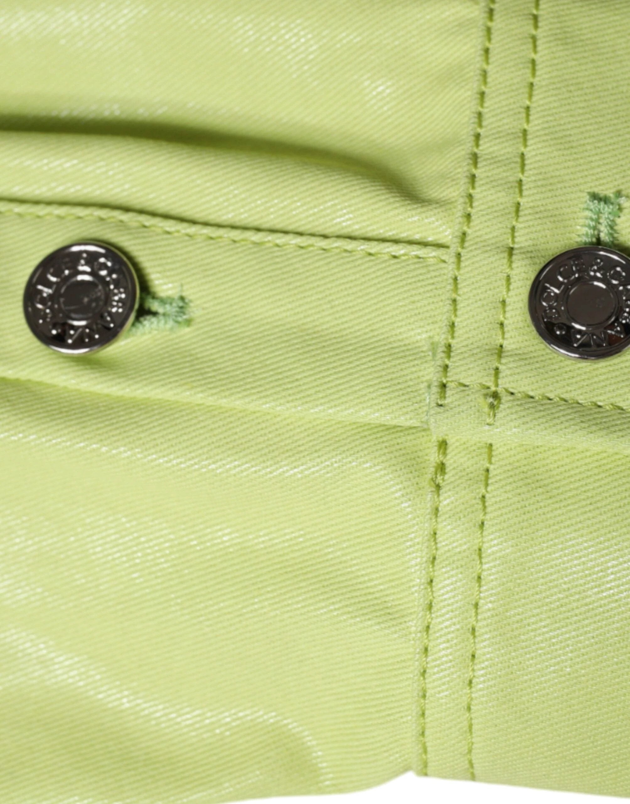 Dolce & Gabbana Green Cotton Collared Men Button Down Shirt by Dolce & Gabbana