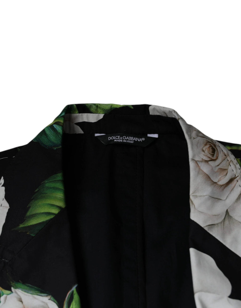 Dolce & Gabbana Black Rose Cotton Men Formal 2 Piece Suit by Dolce & Gabbana