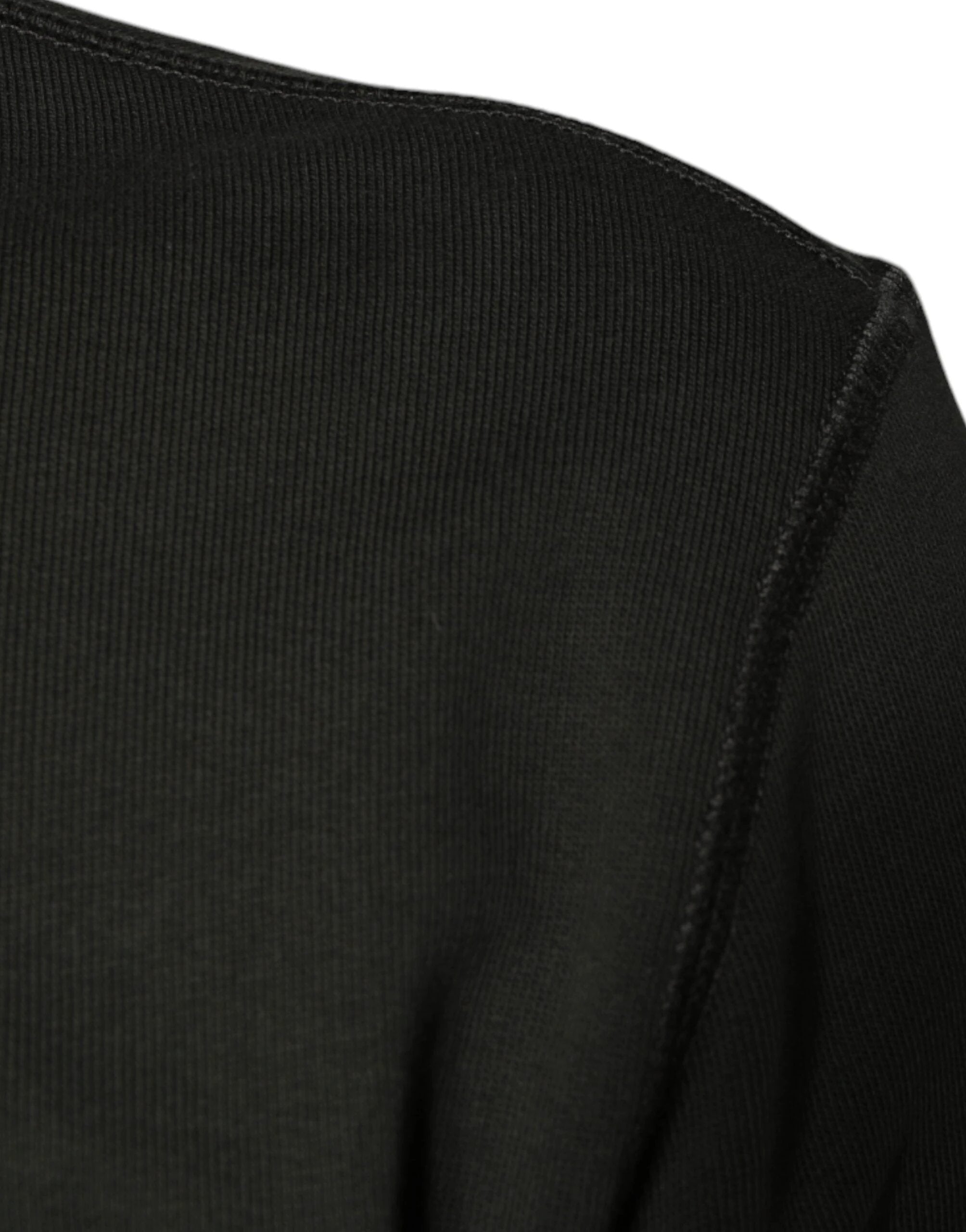 Dolce & Gabbana Army Green DG Crown Crew Neck Pullover Sweater by Dolce & Gabbana