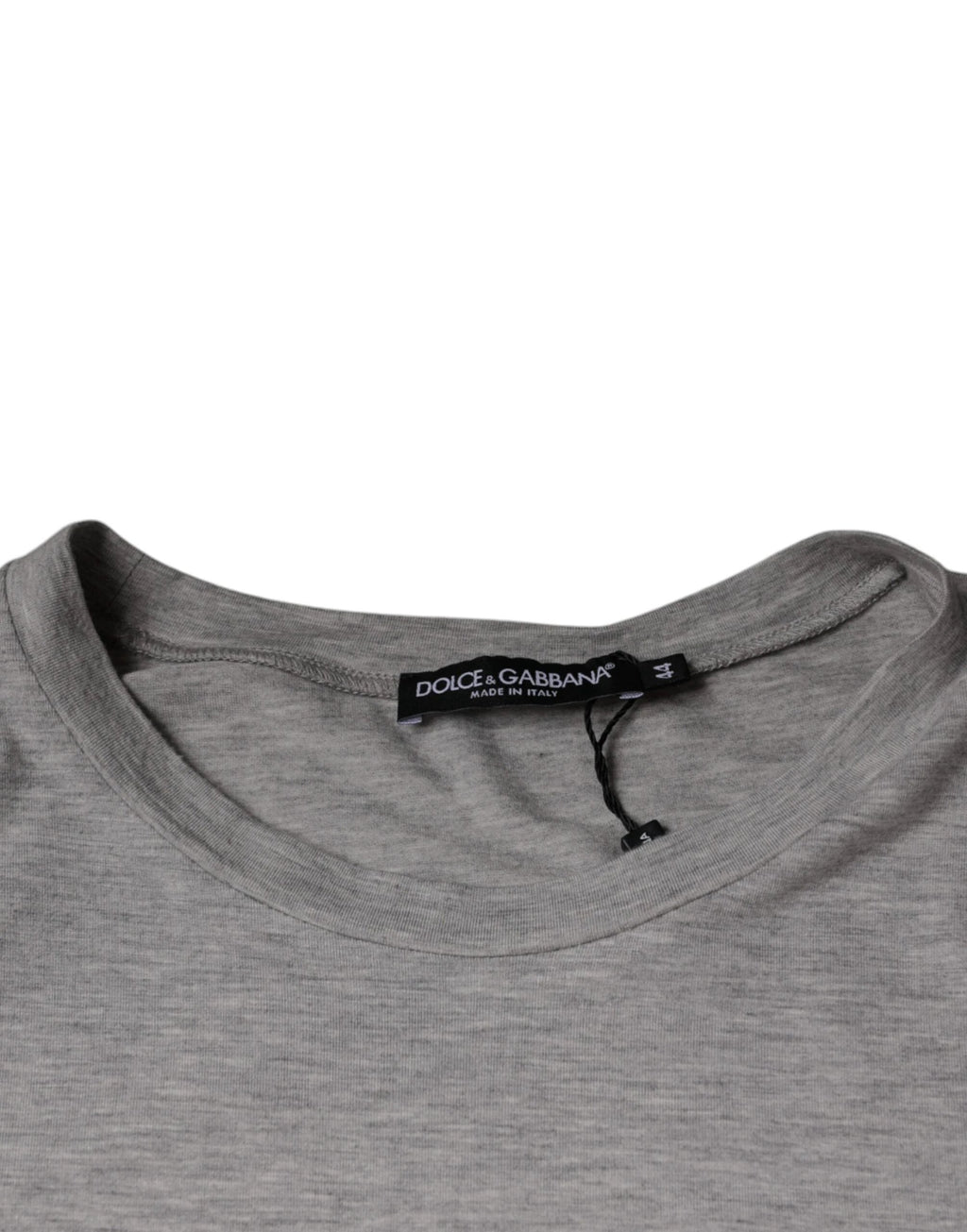 Dolce & Gabbana Gray Logo Print Crewneck Short Sleeve T-shirt by Dolce & Gabbana