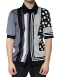 Dolce & Gabbana Black White Polka Dot Collared Polo T-shirt by Dolce & Gabbana