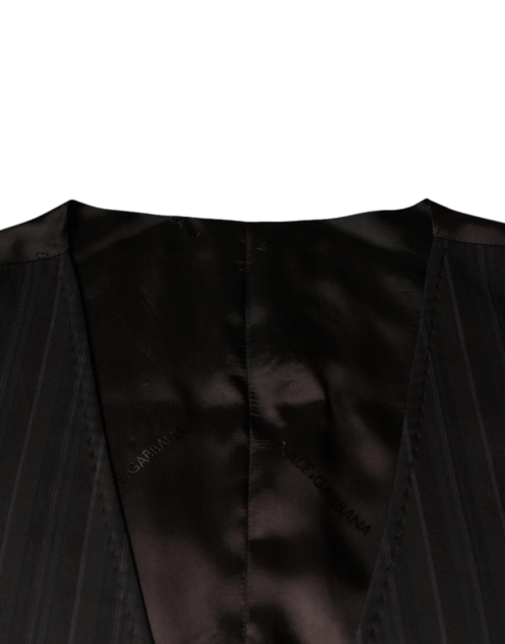 Dolce & Gabbana Black Cotton Waistcoat Dress Formal Vest by Dolce & Gabbana