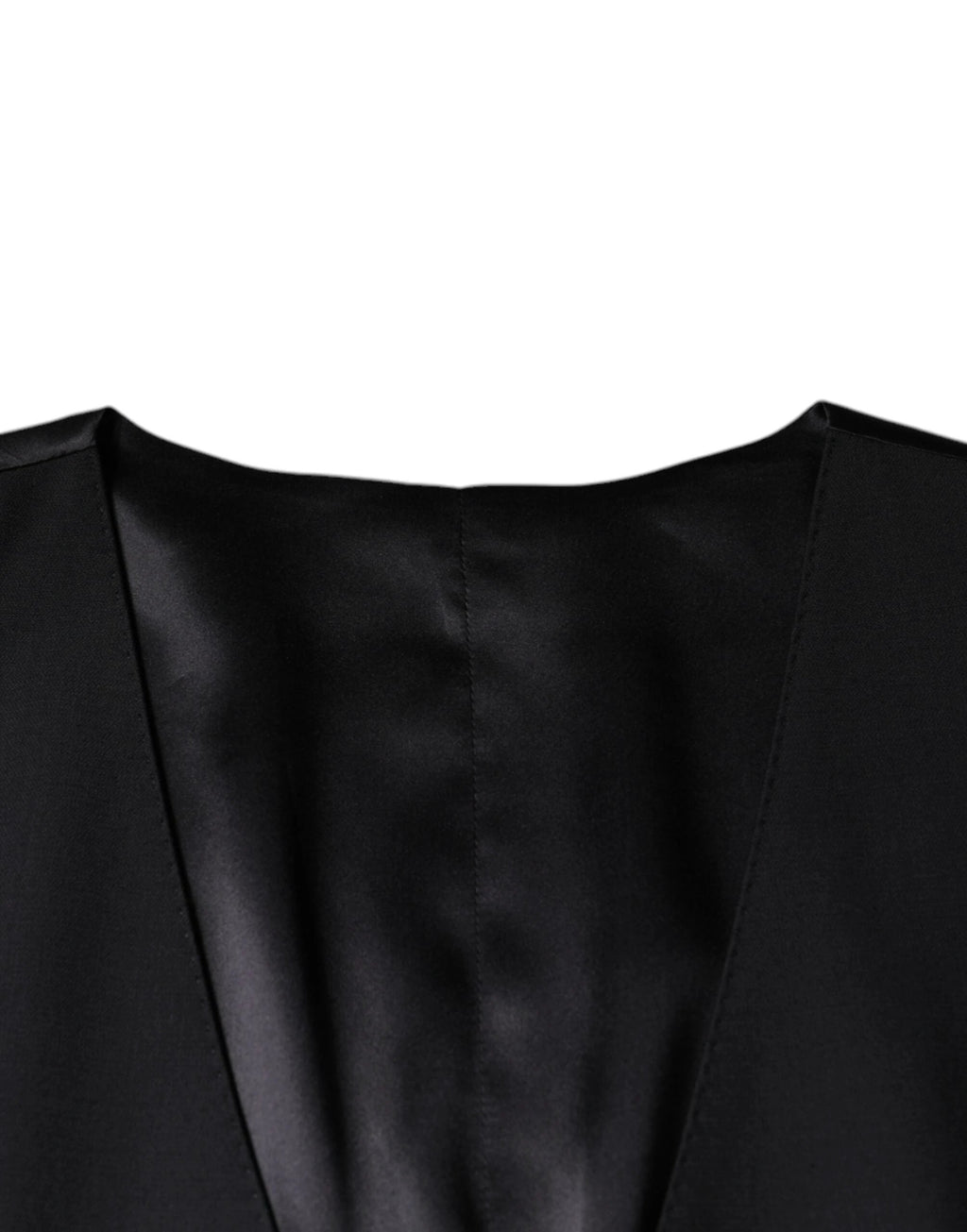Dolce & Gabbana Black Wool Waistcoat Dress Formal Vest by Dolce & Gabbana