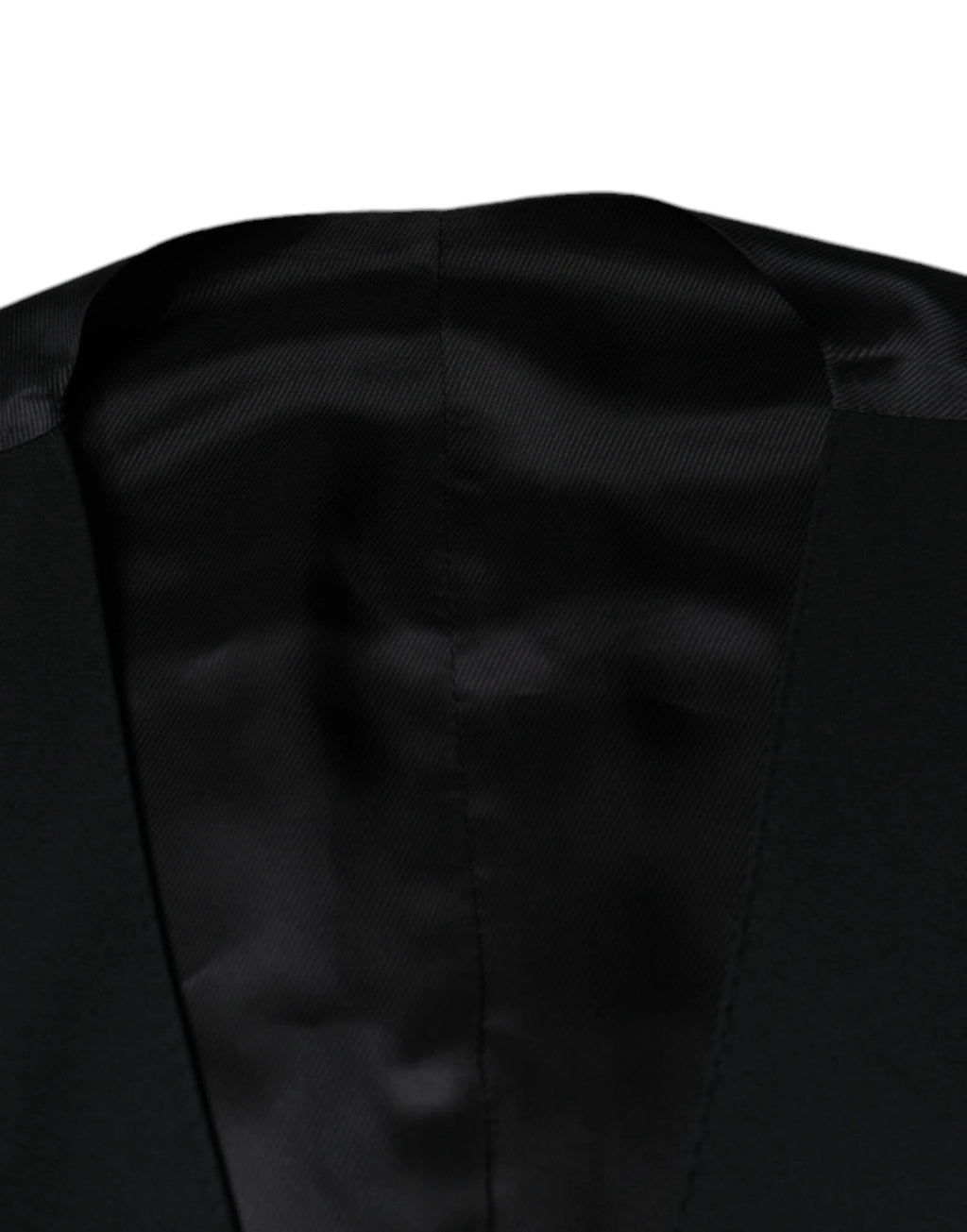 Dolce & Gabbana Black Wool Formal Dress Men Waistcoat Vest by Dolce & Gabbana