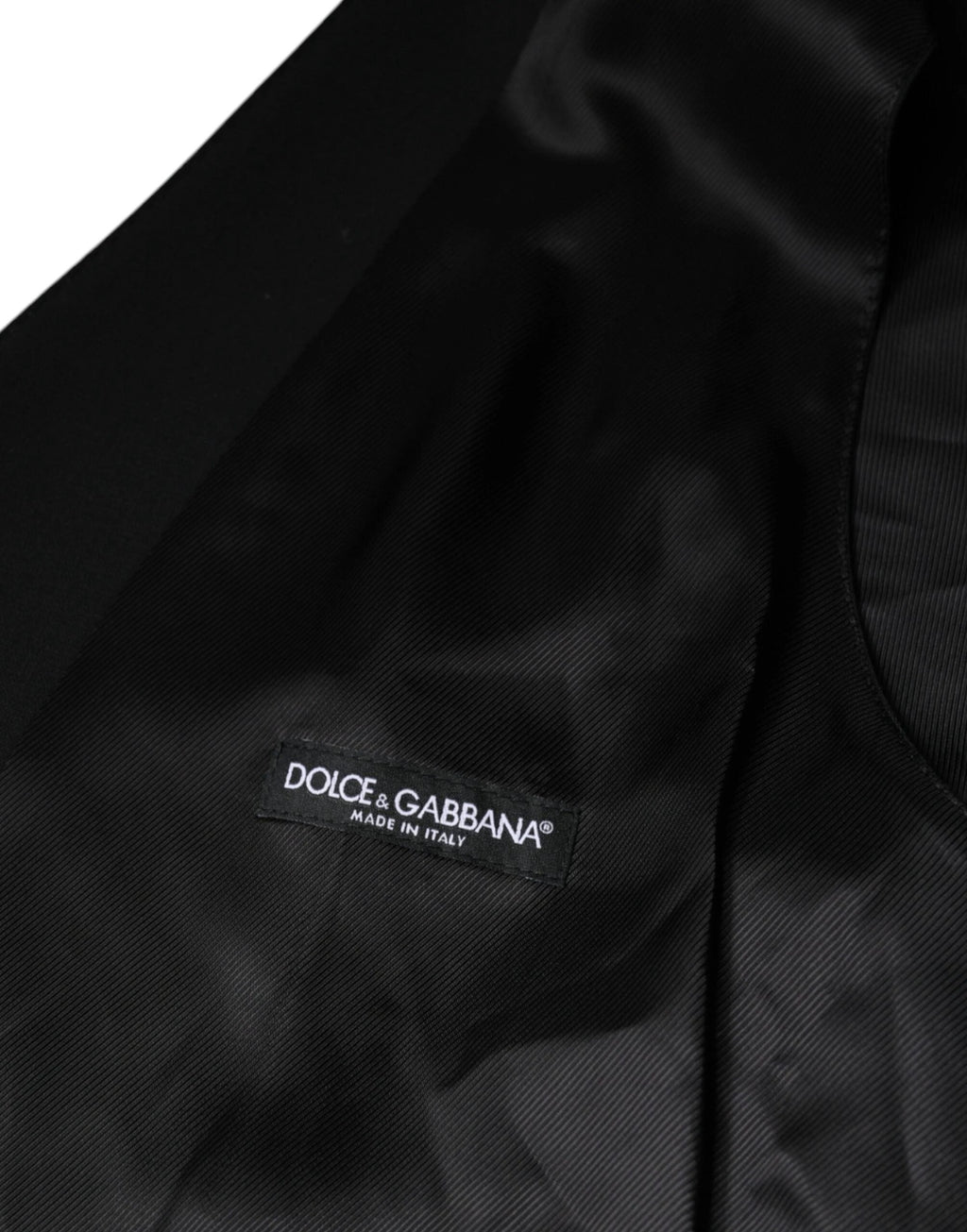 Dolce & Gabbana Black Wool Formal Dress Men Waistcoat Vest by Dolce & Gabbana