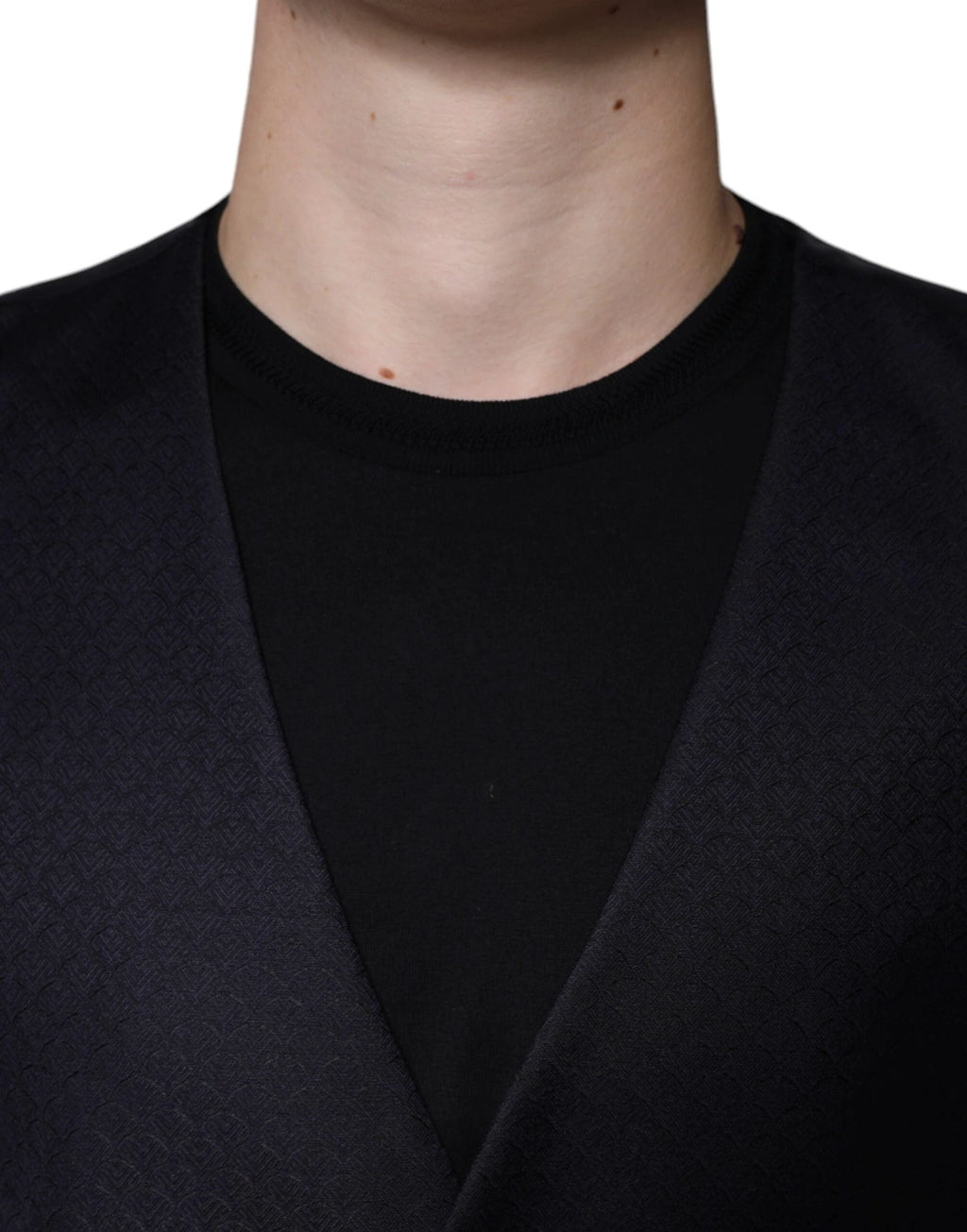 Dolce & Gabbana Black Wool Waistcoat Dress Formal Vest by Dolce & Gabbana