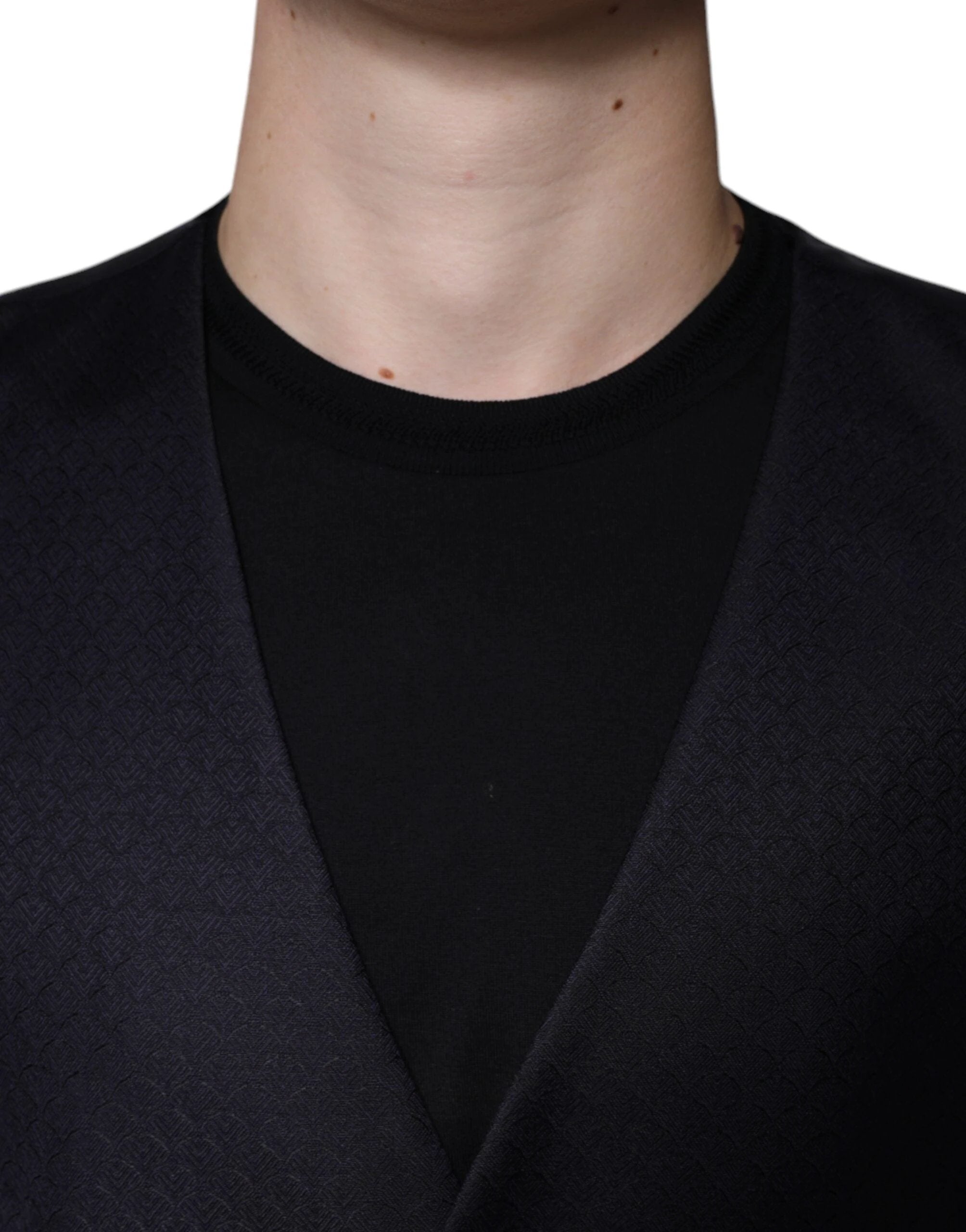 Dolce & Gabbana Black Wool Waistcoat Dress Formal Vest by Dolce & Gabbana