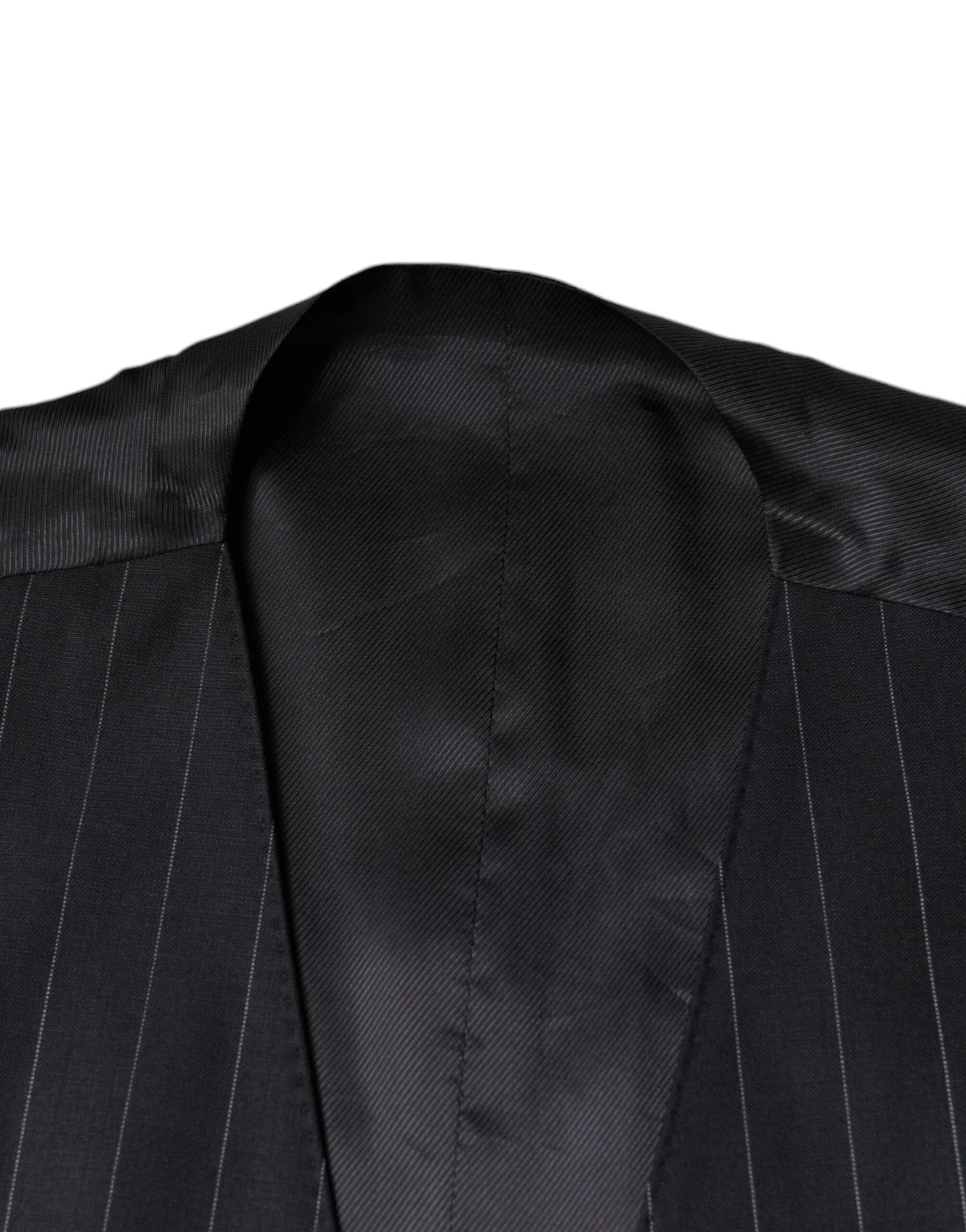 Dolce & Gabbana Black Leather Waistcoat Dress Formal Vest by Dolce & Gabbana