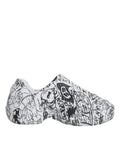 Dolce & Gabbana White Black Graffiti Daymaster Sneakers Shoes by Dolce & Gabbana