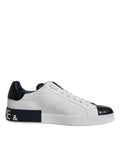 Dolce & Gabbana White Leather Logo Portofino Sneaker Shoes by Dolce & Gabbana