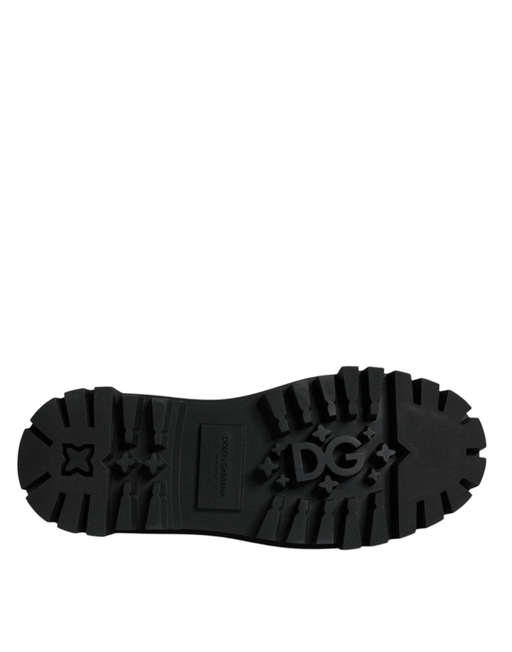 Dolce & Gabbana Black Leather Lace Up Trekking Dress Shoes by Dolce & Gabbana