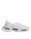 Dolce & Gabbana White Padded Fabric Low Top Sneakers Shoes by Dolce & Gabbana