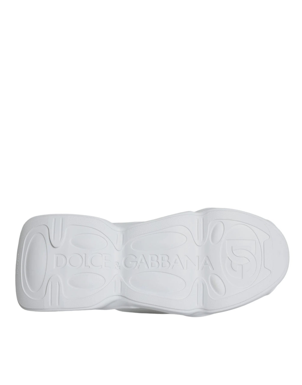 Dolce & Gabbana White Padded Fabric Low Top Sneakers Shoes by Dolce & Gabbana