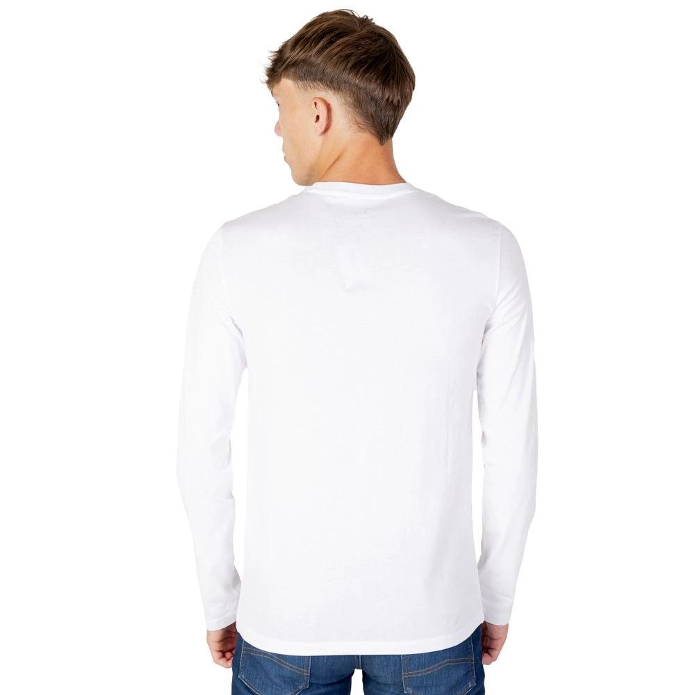 Armani Exchange White Cotton Long Sleeve T-Shirt by Armani Exchange