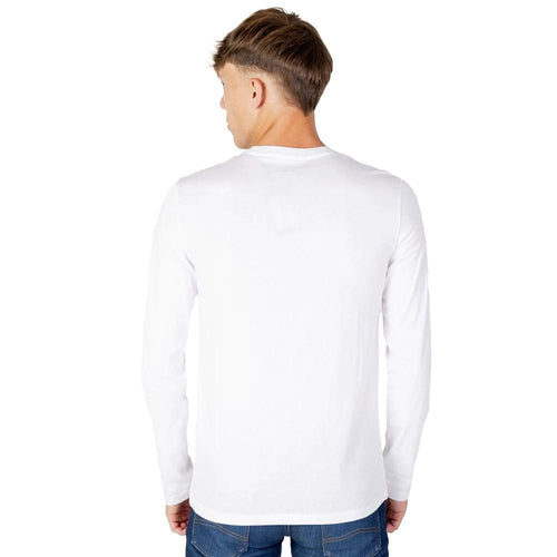 Armani Exchange White Cotton Long Sleeve T-Shirt by Armani Exchange