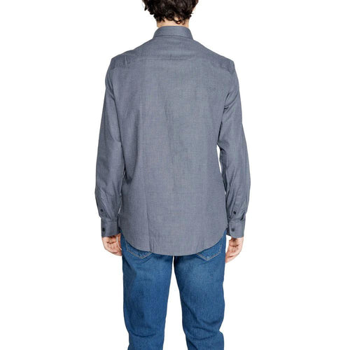 Armani Exchange Blue Cotton Dress Shirt by Armani Exchange
