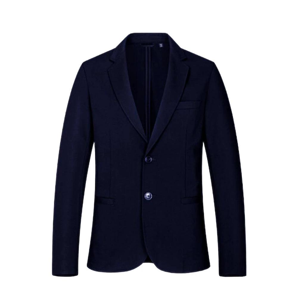 Armani Exchange Blue Viscose Blazer by Armani Exchange