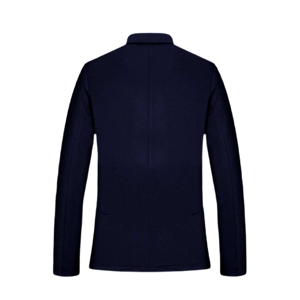 Armani Exchange Blue Viscose Blazer by Armani Exchange