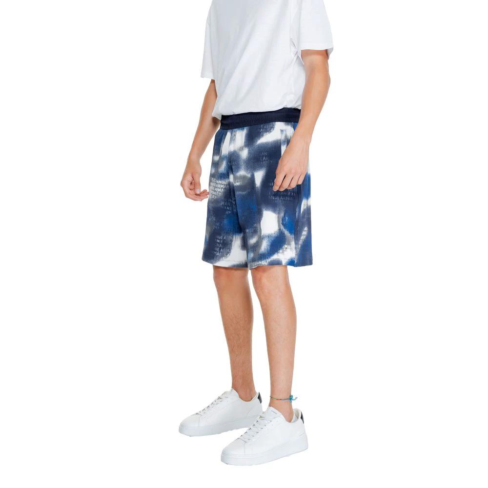 Armani Exchange Blue Cotton Bermuda Shorts by Armani Exchange