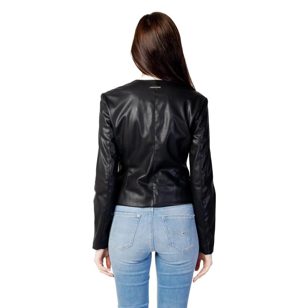 Armani Exchange Black Leather Jacket by Armani Exchange