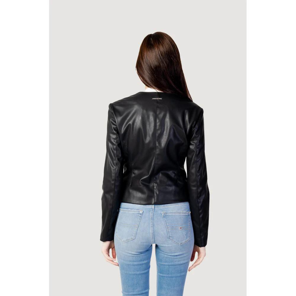 Armani Exchange Black Leather Jacket by Armani Exchange