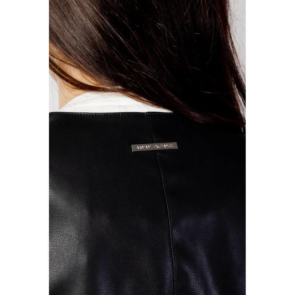 Armani Exchange Black Leather Jacket by Armani Exchange